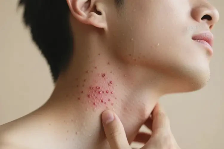 男生脖子上出濕疹可不可以根治(圖2)