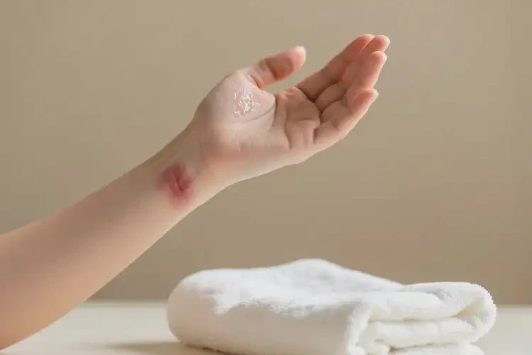 產(chǎn)婦手臂上出現(xiàn)濕疹可不可以根治(圖1)