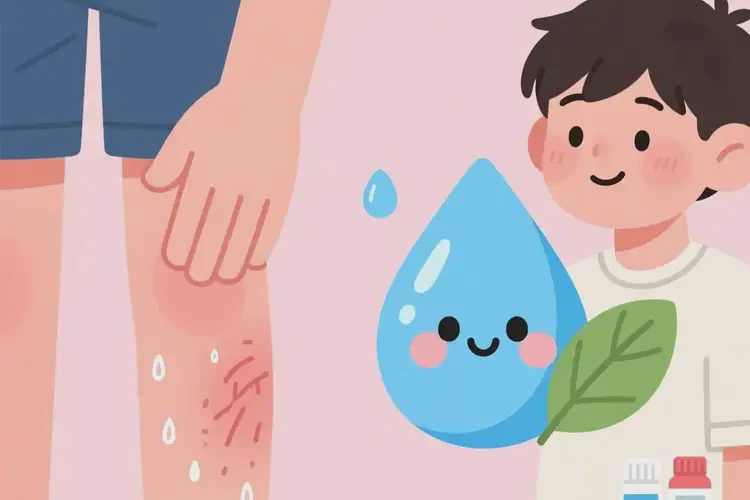 青少年小腿上出現(xiàn)濕疹可不可以根治(圖1)