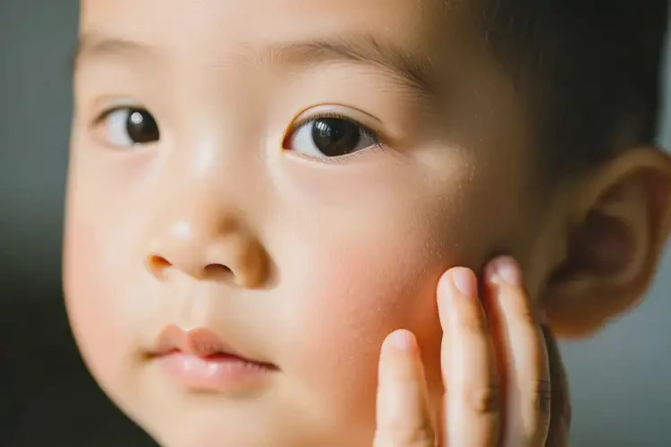 小孩脸上起湿疹可以治好吗(图1)