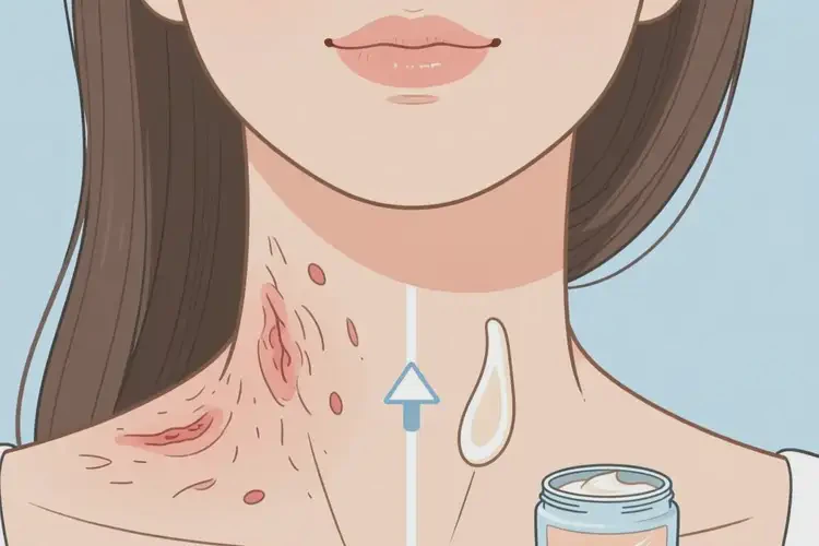 女性脖子上容易長濕疹可不可以根治(圖2)