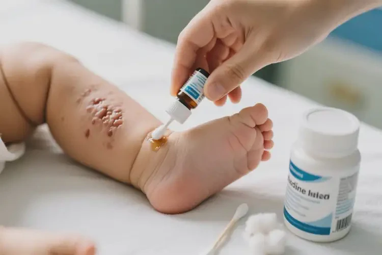 嬰幼兒大腿上有濕疹能夠徹底治愈嗎(圖2)