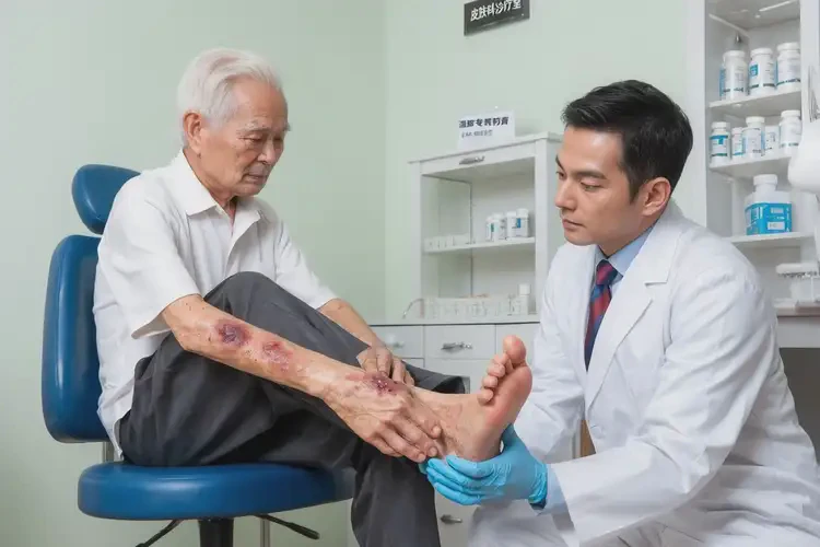 高齡老人腳上出現(xiàn)濕疹可不可以根治(圖3)