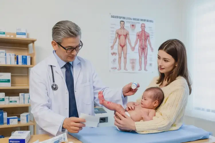 婴儿小腿上有湿疹能彻底自愈吗(图1)