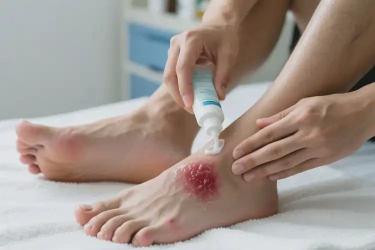 男性腳上出現(xiàn)濕疹可不可以根治(圖2)