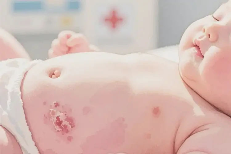 嬰兒肚子上出濕疹可以治好嗎(圖2)