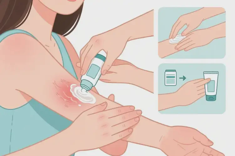 女性手臂上容易長濕疹能夠徹底治愈嗎(圖2)