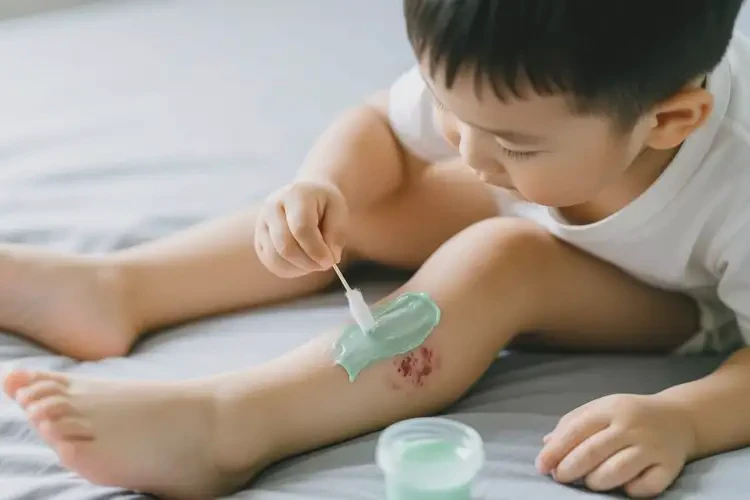 孩子小腿有濕疹可不可以根治(圖1)