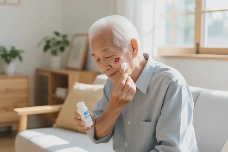 高齡老人面部經(jīng)常起濕疹能不能根治(圖4)