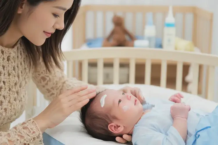 嬰兒臉上偶爾起濕疹可以治好嗎(圖2)