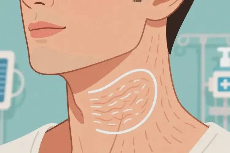 男人脖子上起濕疹能不能根治(圖1)