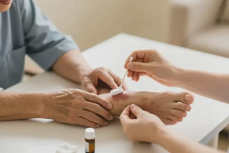 老人四肢出現(xiàn)濕疹可不可以根治(圖1)