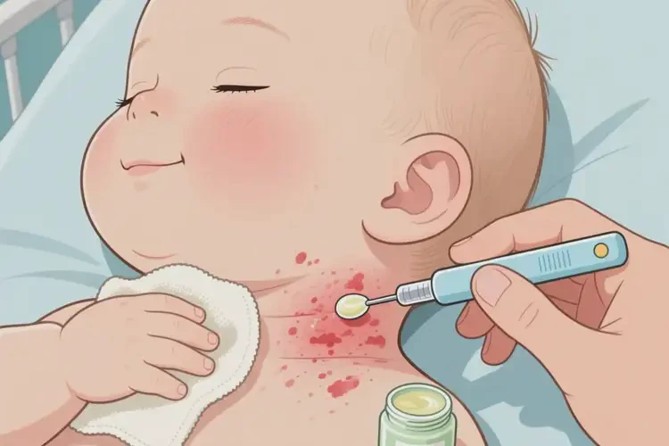 嬰兒脖子容易長濕疹可以治好嗎(圖3)