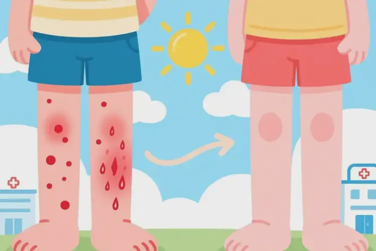 儿童大腿上偶尔长湿疹可不可以根治(图3)