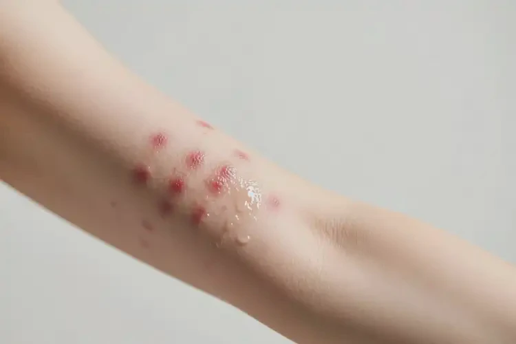 女性手臂上出現(xiàn)濕疹不管它會自己好嗎(圖4)