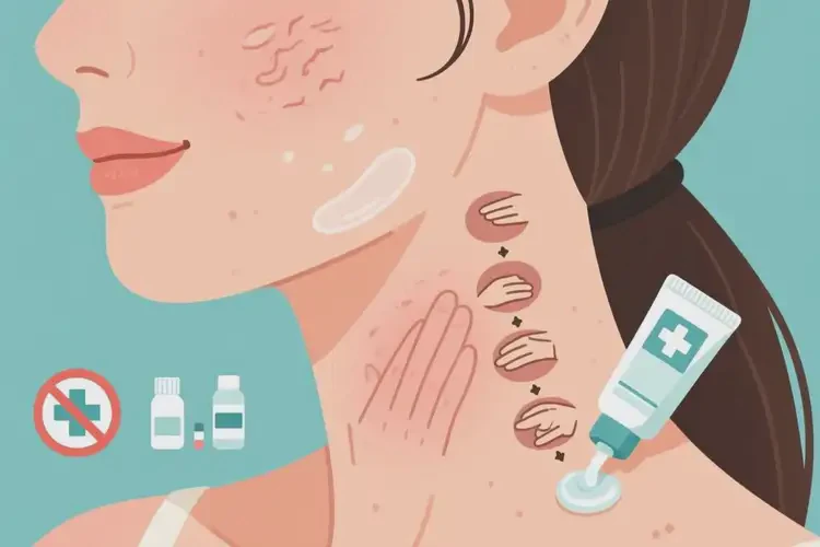 女性脖子上容易長濕疹可不可以根治(圖1)