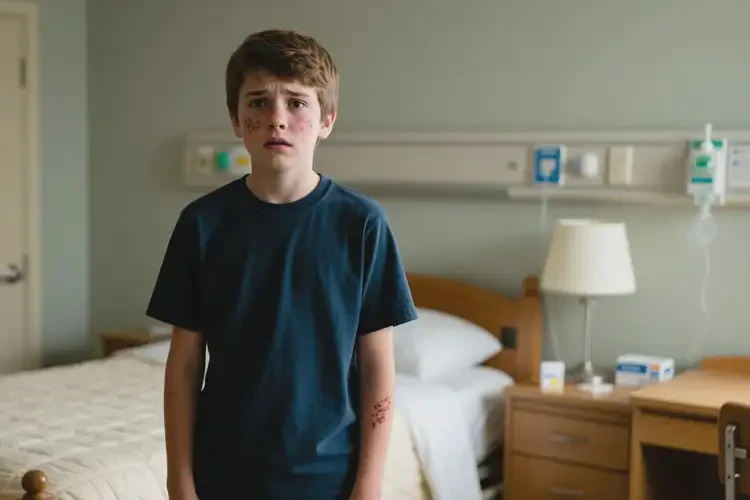 中學(xué)生臉上起濕疹不管它會自己好嗎(圖3)