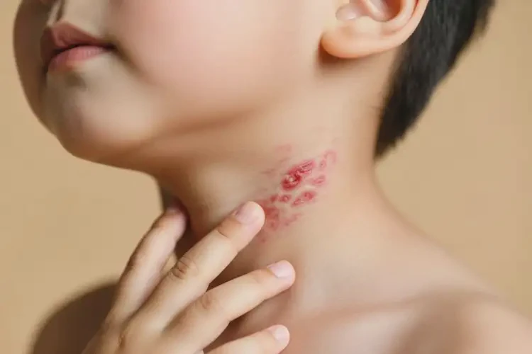 少兒脖子上有濕疹可不可以根治(圖2)