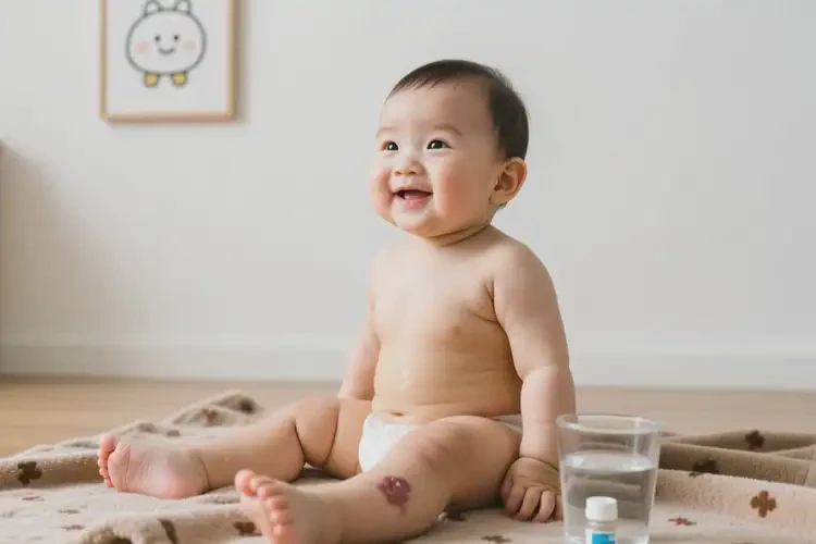 寶寶小腿上偶爾長濕疹可以治好嗎(圖1)