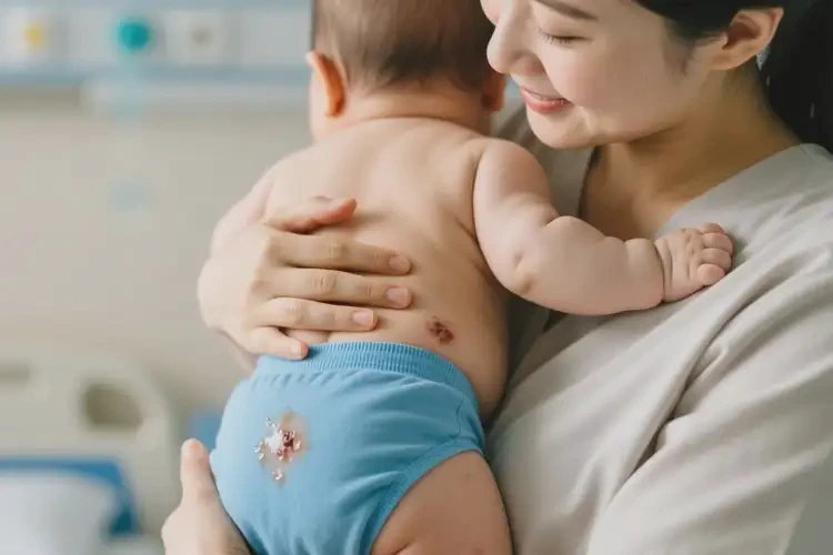 寶寶屁股上容易長(zhǎng)濕疹可不可以根治(圖1)