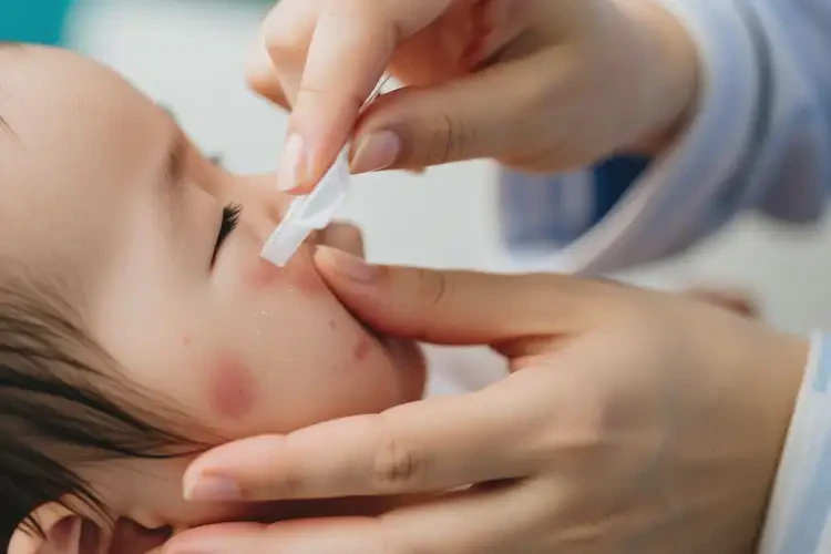 小兒面部長(zhǎng)濕疹可不可以根治(圖1)