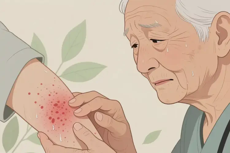 老年人手臂經(jīng)常長濕疹可不可以根治(圖4)