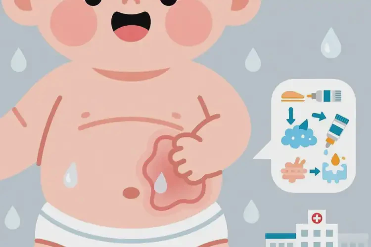 嬰幼兒肚子經(jīng)常起濕疹可以治好嗎(圖1)