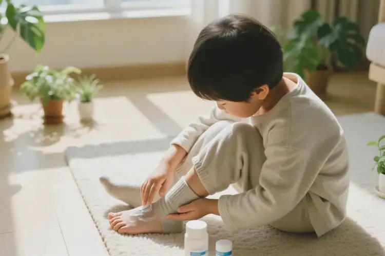 孩子脚上起湿疹可不可以根治(图4)