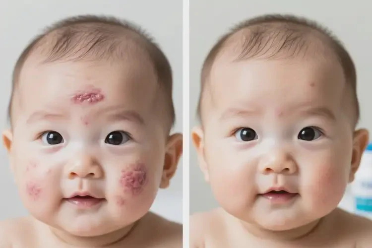 嬰兒面部起濕疹可以治好嗎(圖4)