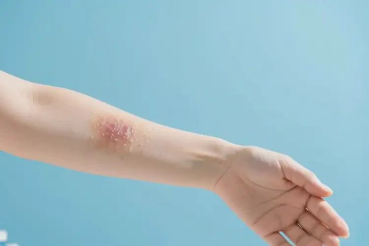女性手臂出現(xiàn)濕疹可不可以根治(圖2)