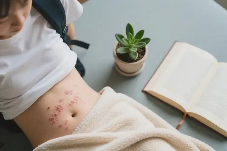 大學(xué)生肚子出濕疹可不可以根治(圖1)