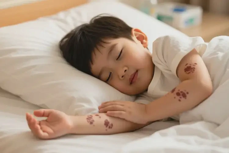 孩子手臂上出現(xiàn)濕疹可不可以根治(圖1)