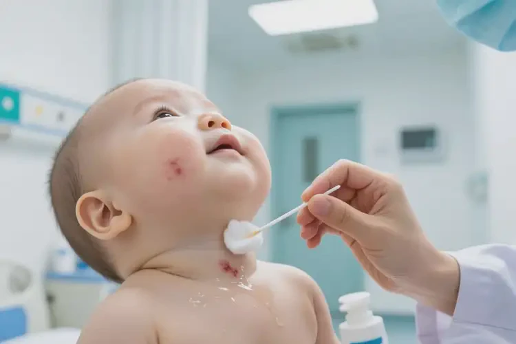 嬰幼兒脖子容易起濕疹能夠徹底治愈嗎(圖3)