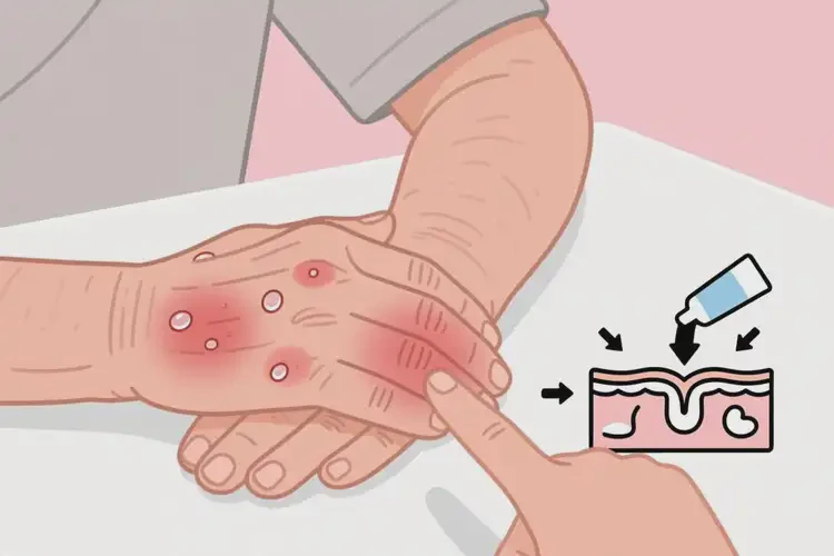 老人手上起湿疹可不可以根治(图1)