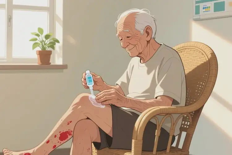 老人小腿出現(xiàn)濕疹可不可以根治(圖4)