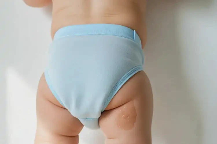 寶寶屁股出現(xiàn)濕疹可以治好嗎(圖1)