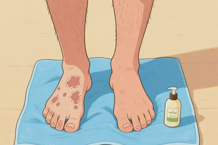 男生腳上容易長濕疹可不可以根治(圖1)