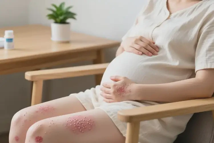 產(chǎn)婦四肢出現(xiàn)濕疹可不可以根治(圖1)