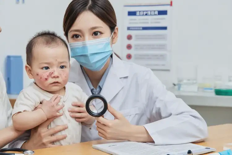 寶寶臉上起濕疹可以治好嗎(圖1)
