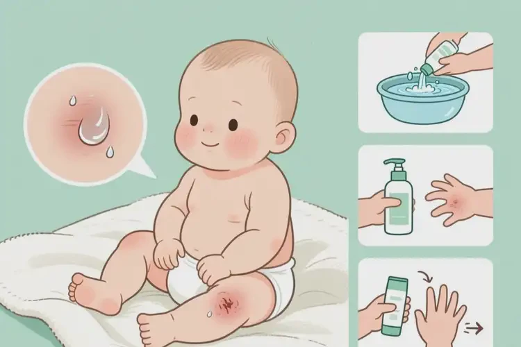 婴儿大腿上有湿疹可以治好吗(图2)