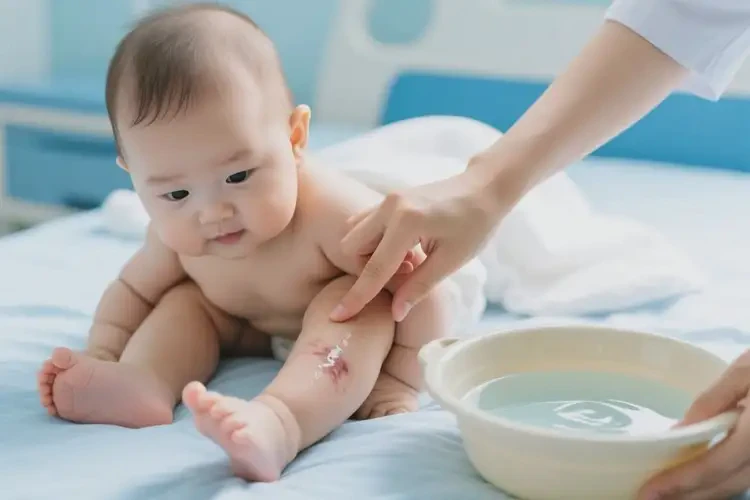 寶寶小腿出現(xiàn)濕疹可不可以根治(圖1)