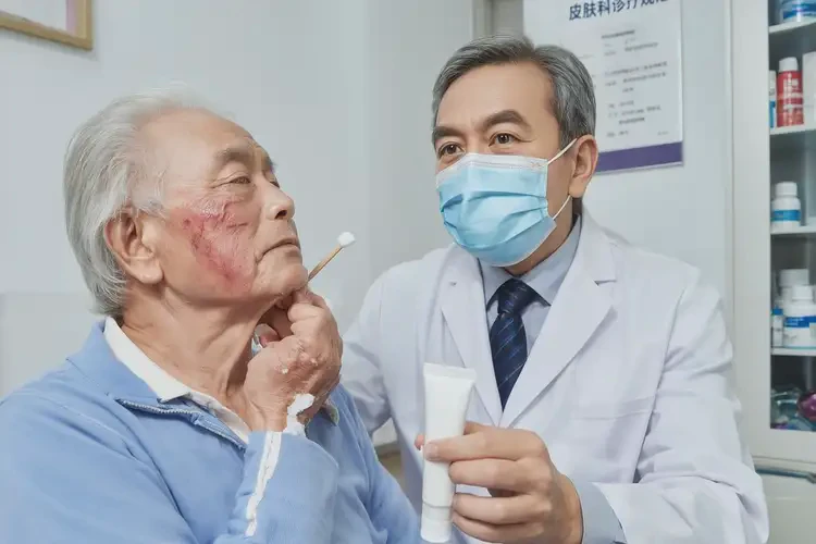高齡老人臉上出濕疹可不可以根治(圖3)