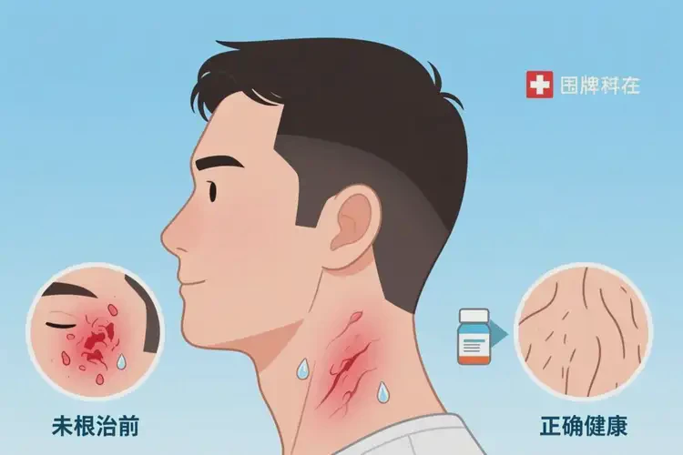 男性脖子偶尔起湿疹可不可以根治(图4)