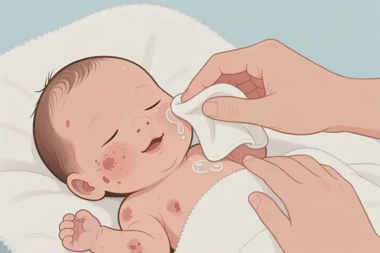 新生兒面部長濕疹可不可以根治(圖2)