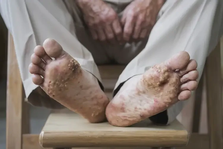 高齡老人腳上出現(xiàn)濕疹可不可以根治(圖4)