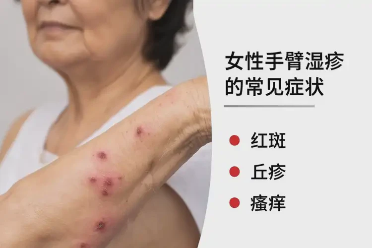 女人手臂出現(xiàn)濕疹能不能根治(圖4)
