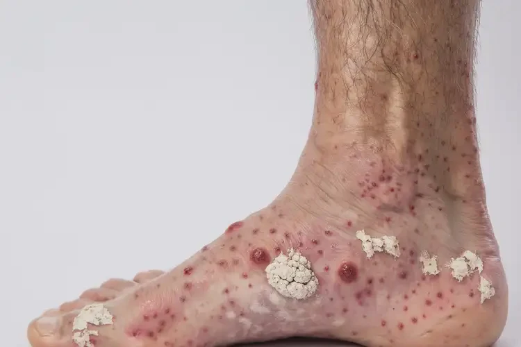 男人脚上偶尔长湿疹可不可以彻底自愈(图3)