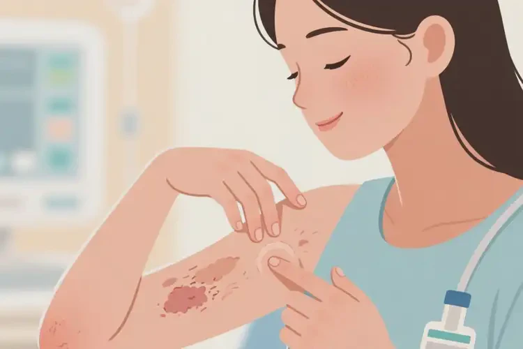 女生手臂上偶尔长湿疹可不可以根治(图4)