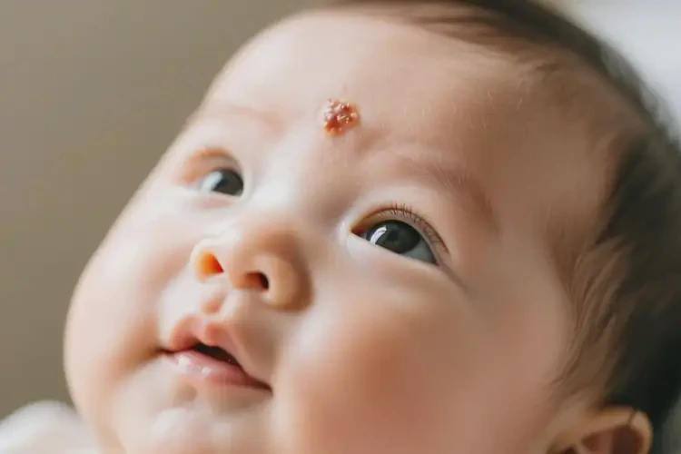 寶寶臉上偶爾長(zhǎng)濕疹不管它會(huì)自己痊愈嗎(圖1)