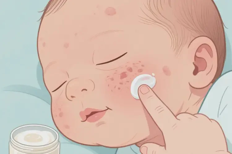 新生兒面部長濕疹可不可以根治(圖1)